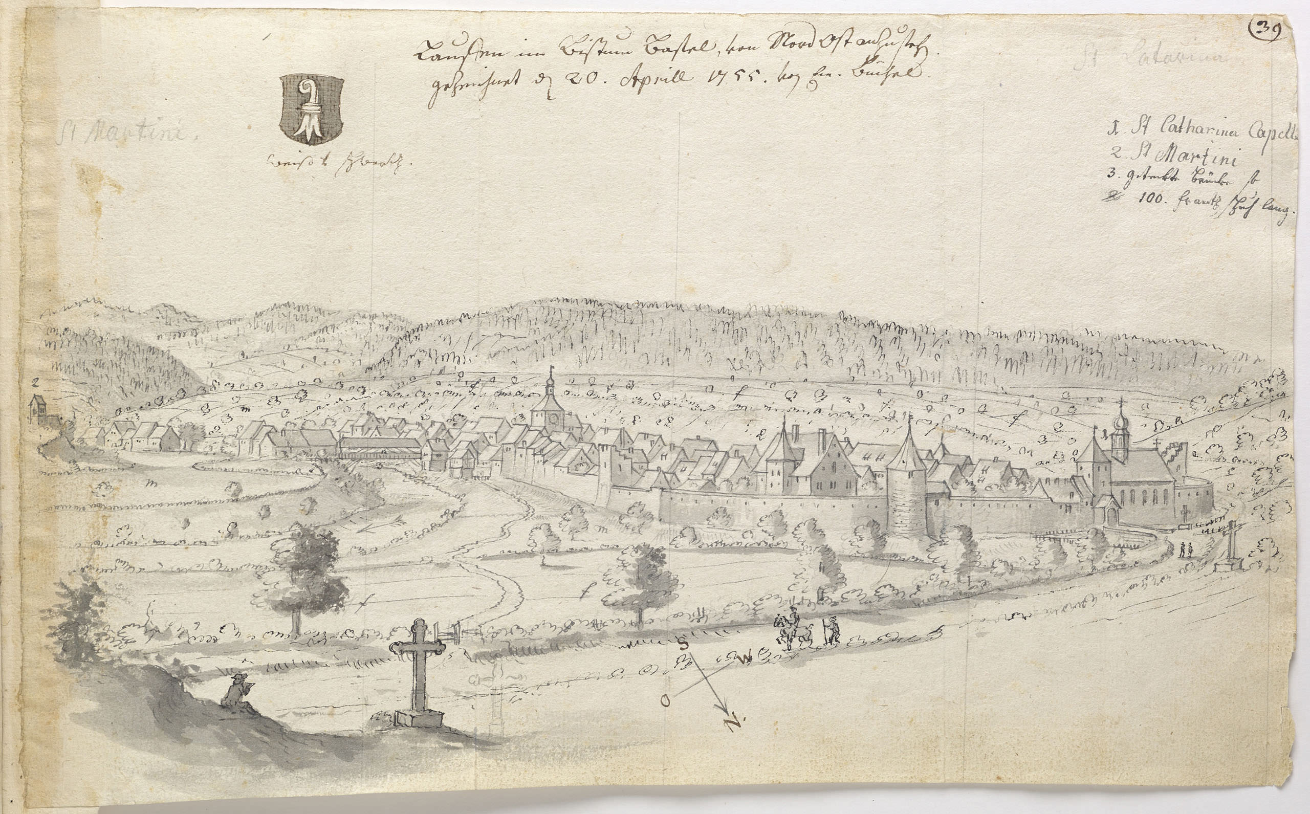 Emanuel Büchel; Laufen im Bistum Basel; 1755